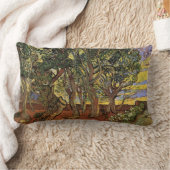 セントポール病院の庭園ビンセント・ヴァン・ゴッホ ランバークッション (ブランケット)