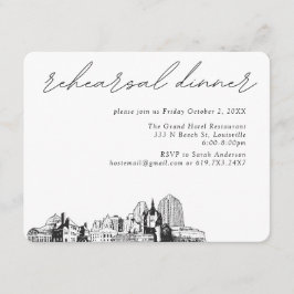 セントポール結婚のリハエレガントーサルディナー エンクロージャーカード