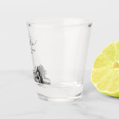 セントポール結婚式の引き出物パーソナライズされた応援 ショットグラス (右)