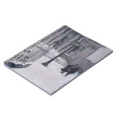 セントポール2009年の外の雪 ノートブック (左側)