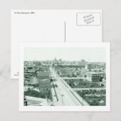 セントポール（ミネソタ州）、1896ヴィンテージ ポストカード (正面/裏面)