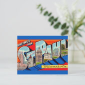 セントポール ミネソタ ご挨拶 ポストカード (スタンド正面)