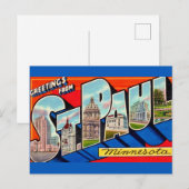 セントポール ミネソタ ご挨拶 ポストカード (正面/裏面)