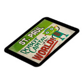 セントポール・ミネソタ・ロボット – おもしろいヴィンテージ マグネット (左側)