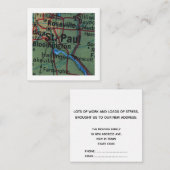 セントポール 引っ越しました 新しい住所のお知らせカード エンクロージャーカード (正面/裏面)