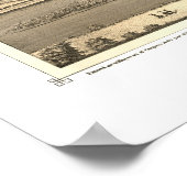 セントポールMNパノラママップ – 1873 ポスター (角)