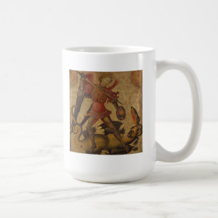 セントマイケルおよびドラゴン コーヒーマグカップ