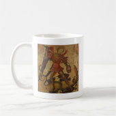 セントマイケルおよびドラゴン コーヒーマグカップ (左)