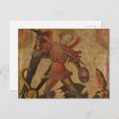 セントマイケルおよびドラゴン ポストカード (正面/裏面)