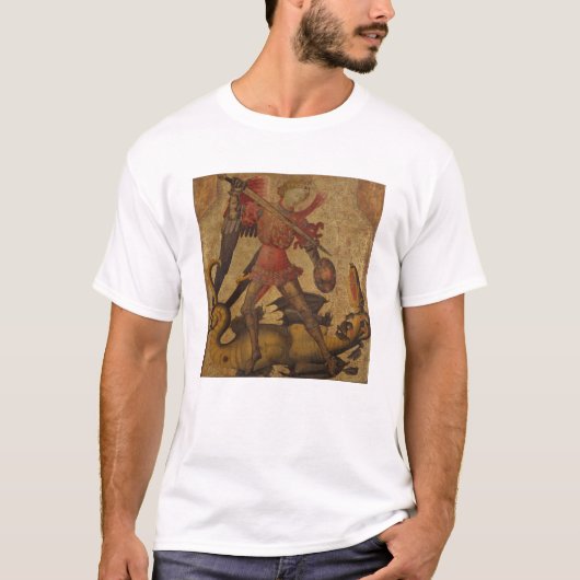 セントマイケルおよびドラゴン Tシャツ (正面)