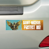 セントマイケルのバンパーステッカー バンパーステッカー (車上)