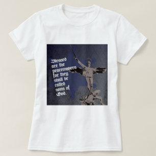 セントマイケルの大天使-保安官の星の代理 Tシャツ