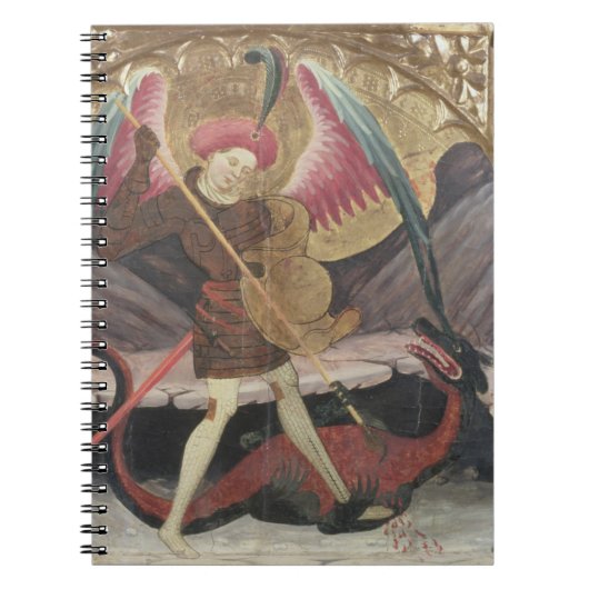 セントマイケルの征服の悪、c.1480 (paのテンペラ ノートブック (正面)