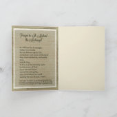 セントマイケルの挨拶状w/prayer カード (内部)