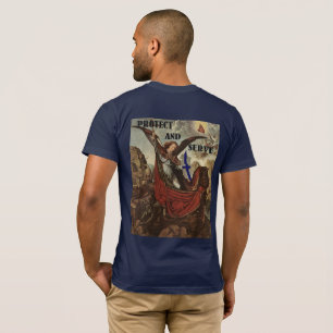 セントマイケルの薄いブルーラインTシャツ Tシャツ