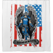 セントマイケルの警察は戦いの私達を守ります シャワーカーテン (正面)