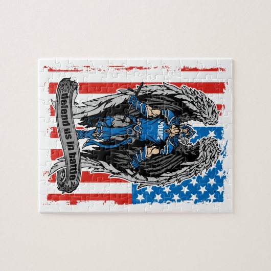 セントマイケルの警察は戦いの私達を守ります ジグソーパズル (横)