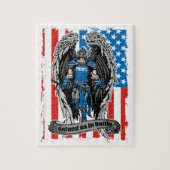 セントマイケルの警察は戦いの私達を守ります ジグソーパズル (縦)