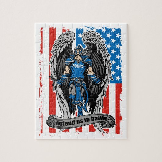 セントマイケルの警察は戦いの私達を守ります ジグソーパズル (縦)