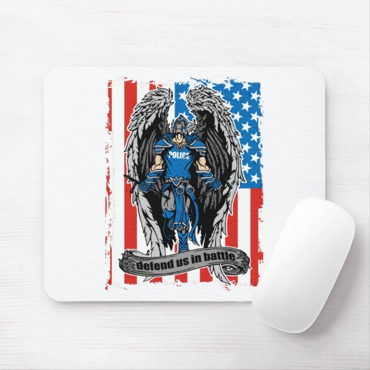 セントマイケルの警察は戦いの私達を守ります マウスパッド (マウス)