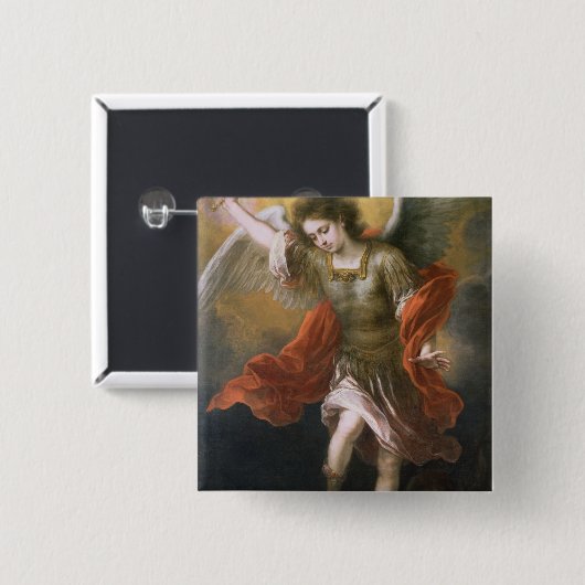 セントマイケルは地獄に悪魔を追放します 缶バッジ (正面&裏面)