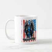 セントマイケルは戦いの警察の私達を守ります コーヒーマグカップ (左)