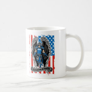セントマイケルは戦いの警察の私達を守ります コーヒーマグカップ