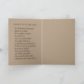 セントマイケルザアーチャンゲル祈りの言葉 カード (内部)