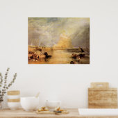 セントマイケルズ山、コーンウォールバイジョセフ・ターナー ポスター (キッチン)