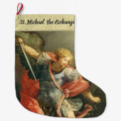 セントマイケル大天使の伝統的なカトリック教徒 ラージクリスマスストッキング (正面)