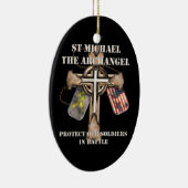 セントマイケル大天使-私達の兵士を保護して下さい セラミックオーナメント (右)