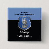 セントマイケル恵みが新警察官に 缶バッジ (正面)