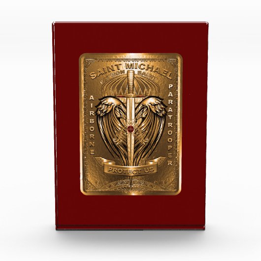 セントマイケル・パトロン・サン・オブ・パラトローパーズ  フォトブロック (正面)