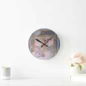 セントマイケル(フレスコ画) ラウンド壁時計 (ホーム)