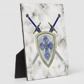 セントマイケル – 剣と盾 フォトプラーク (側面)