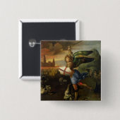 セントマイケル、c.1503-05 缶バッジ (正面&裏面)