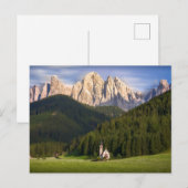 セントマグダレナ | Val di Funes ポストカード (正面/裏面)