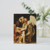 セントマシューアンドザエンジェルバイカラヴァッジョポストカード ポストカード (スタンド正面)