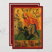 セントマリーナ(マーガレット)アイコン祈りの言葉カード シーズンカード (正面/裏面)