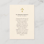 セントマルダリエ・ウスココビッチ正統祈りの言葉カード プレイスカード (裏面)