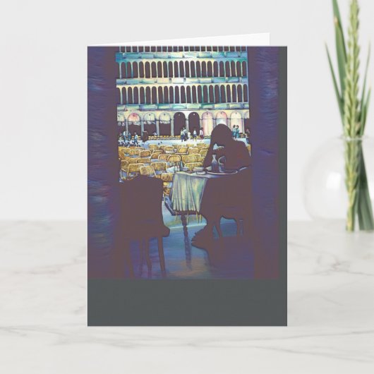 セントマークのシルエットのグリーティングカード カード (正面)