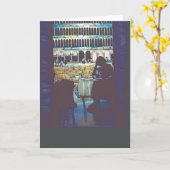 セントマークのシルエットのグリーティングカード カード (黄色い花)