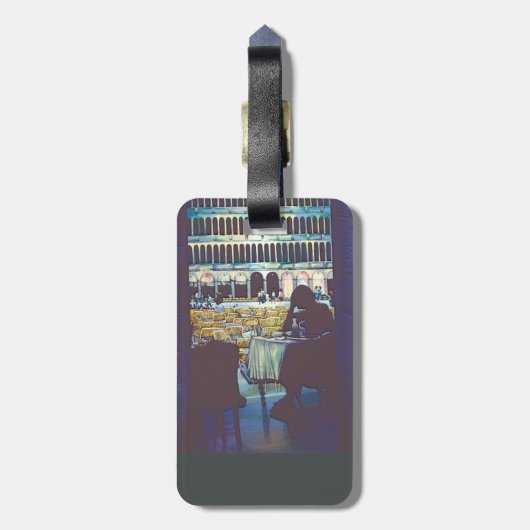 セントマークのシルエット ラゲッジタグ (裏面縦)