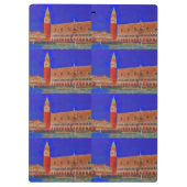 セントマークの正方形のPiazzettaの絵画 クリップボード (裏面)