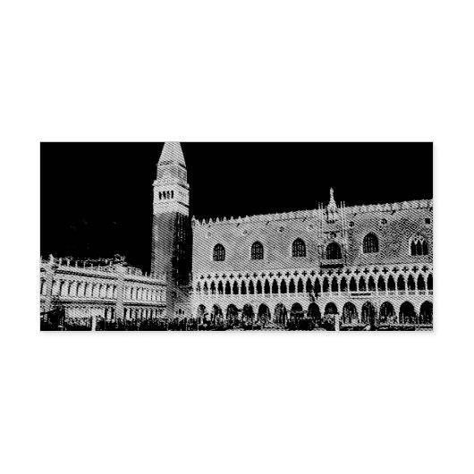 セントマークの正方形のPiazzettaの絵画 セルフインキングスタンプ (デザイン)