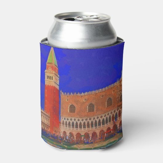 セントマークの正方形のPiazzettaの絵画 缶クーラー (缶正面)