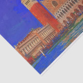 セントマークの正方形のPiazzettaの絵画 薄葉紙 (詳細)