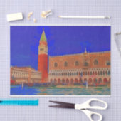 セントマークの正方形のPiazzettaの絵画 薄葉紙 (クラフト)