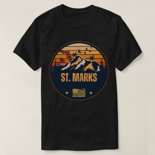 セントマークス, フロリダ Tシャツ (デザイン正面)