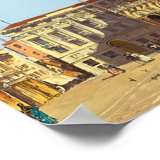 セントマークズスクエアヴェネツィアアントニエッタブランディス ポスター (角)